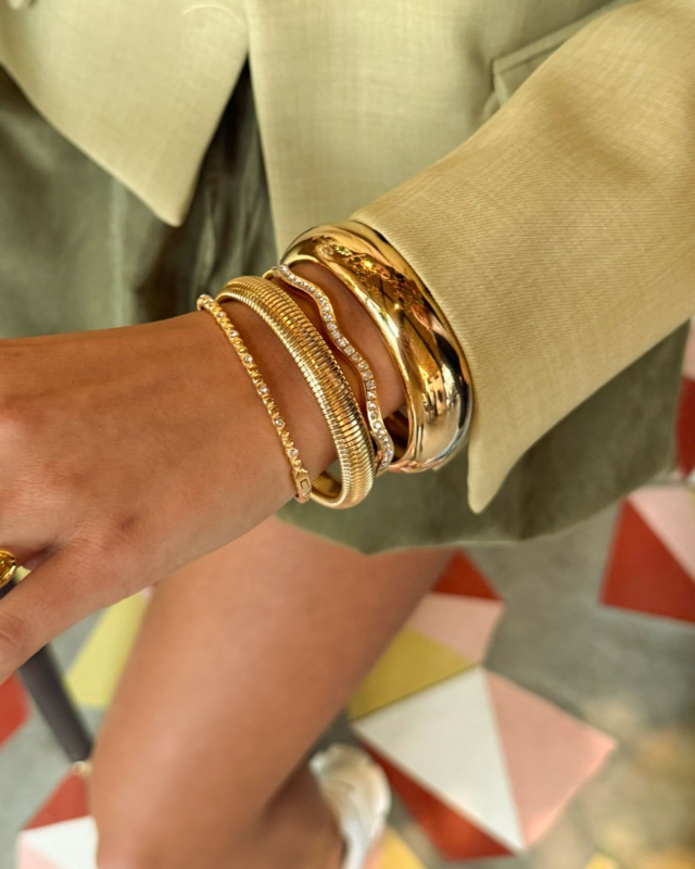 Gouden armparty bangles
