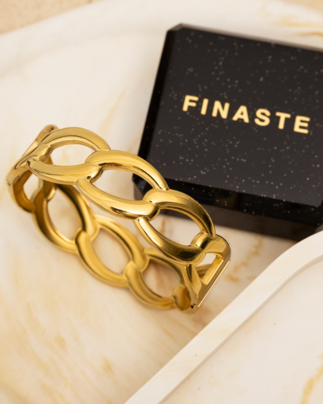 Bangle goud met sieradendoosje