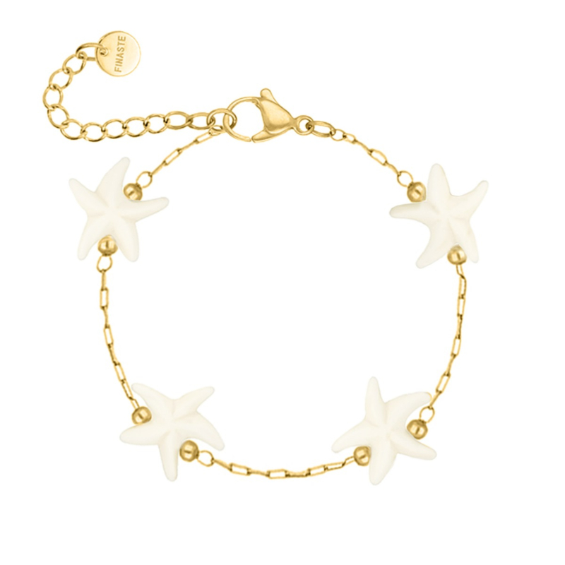 Armband zeester goudkleurig