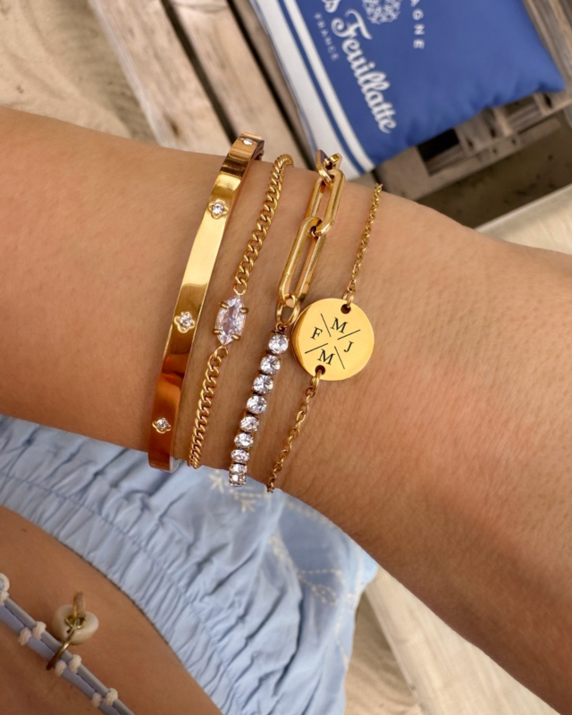 gouden armbanden mix