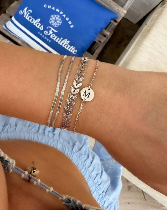 zilveren armbanden combinatie op vakantie