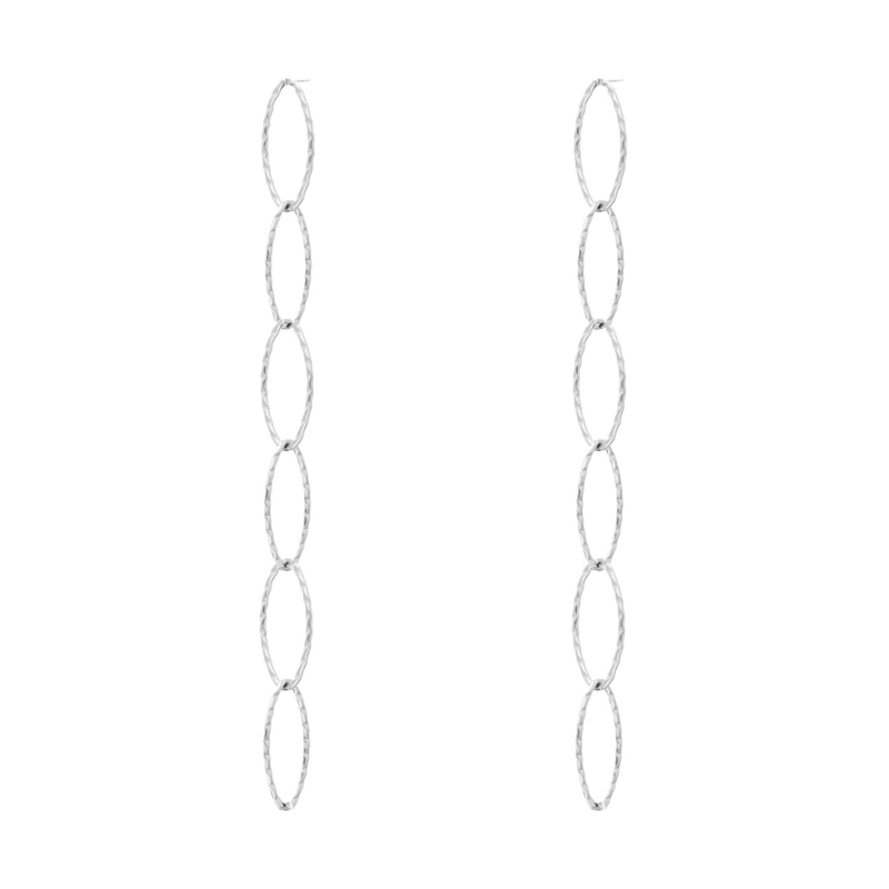 Ketting oorbellen long chain