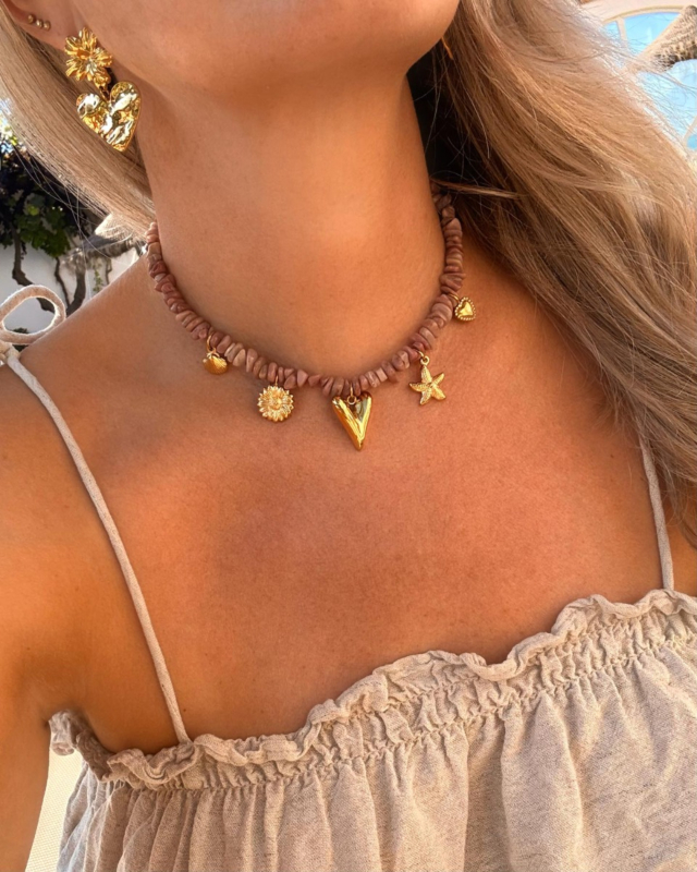 Gouden hartjes sieraden