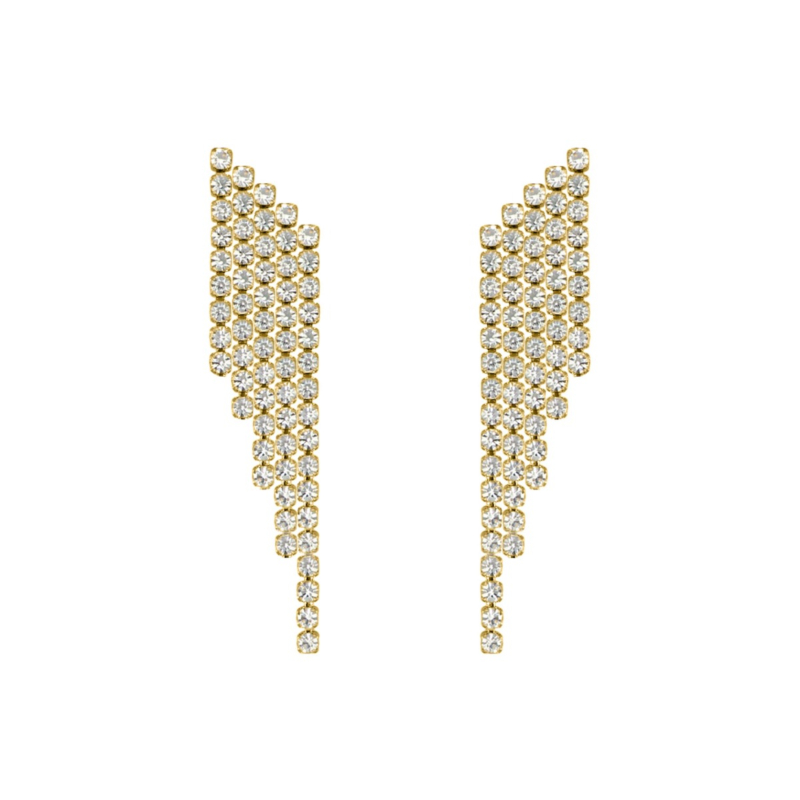 Gouden festive oorbellen