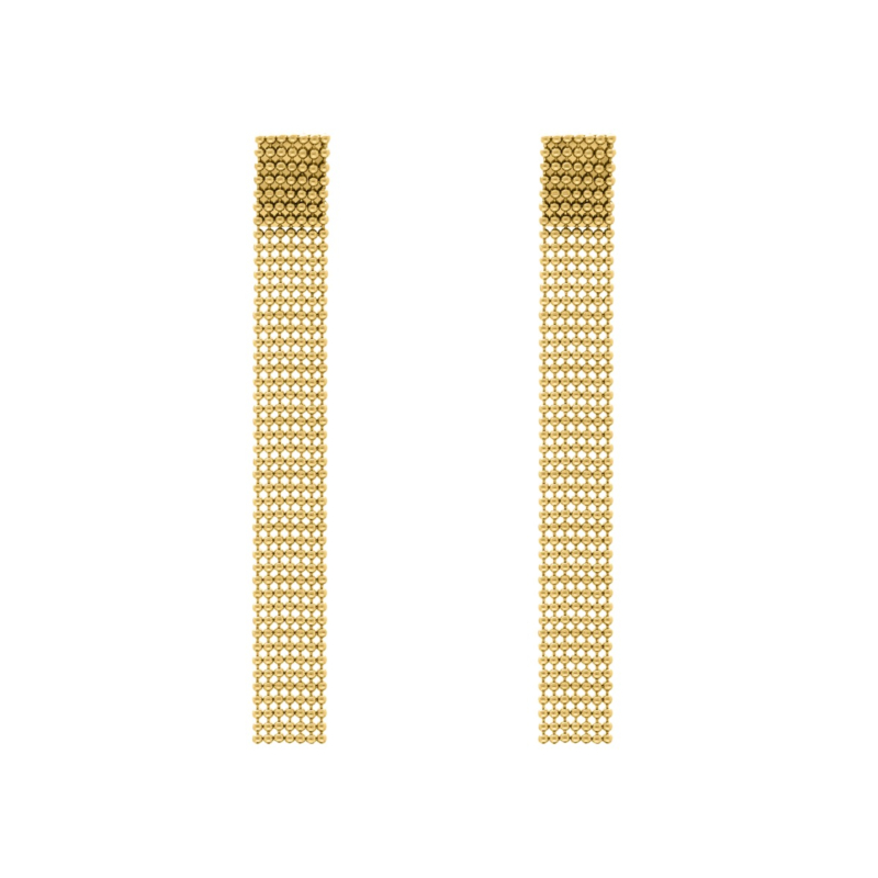 Lange oorbellen statement goudkleurig
