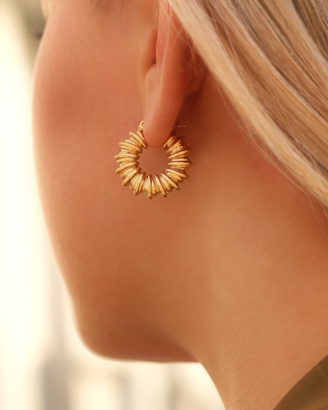 Luxe oorringen kleur goud
