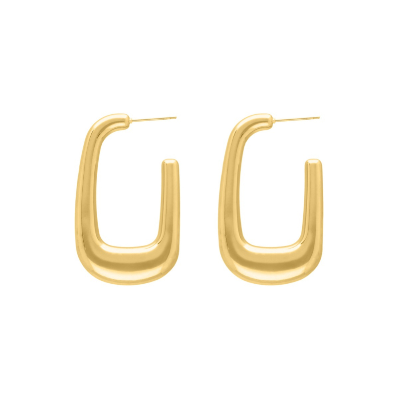Gouden statement hoops