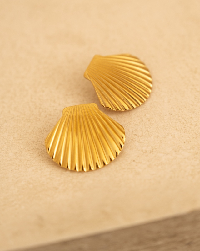 Gouden mermaid oorbellen