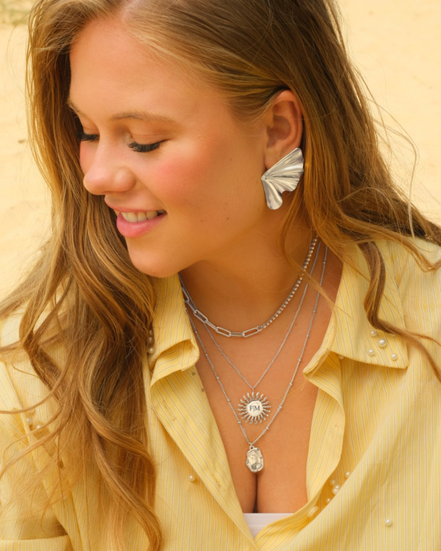 Zilveren sieraden look