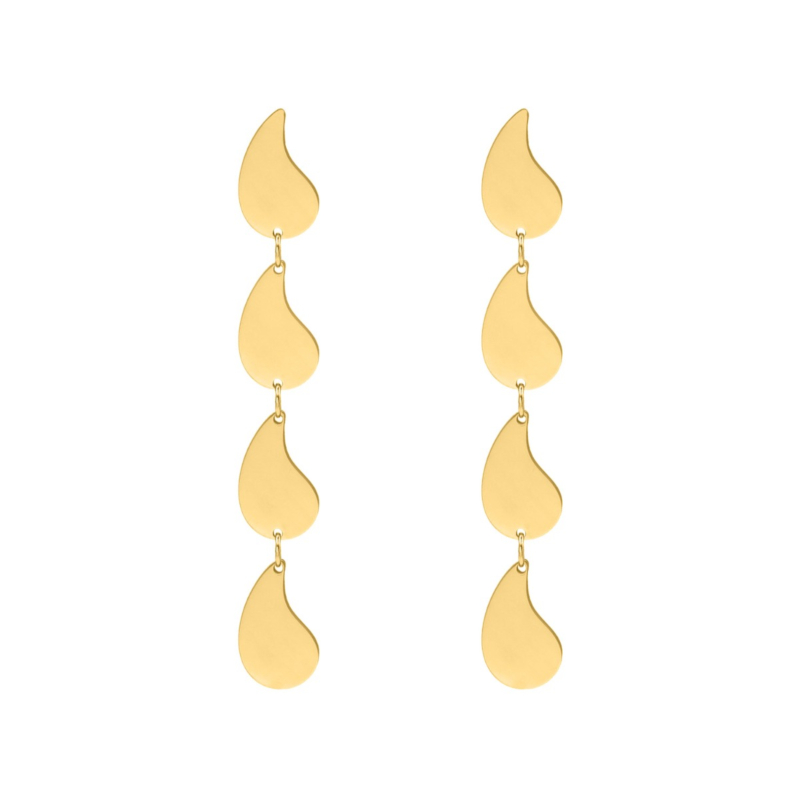 Druppeloorbellen goud