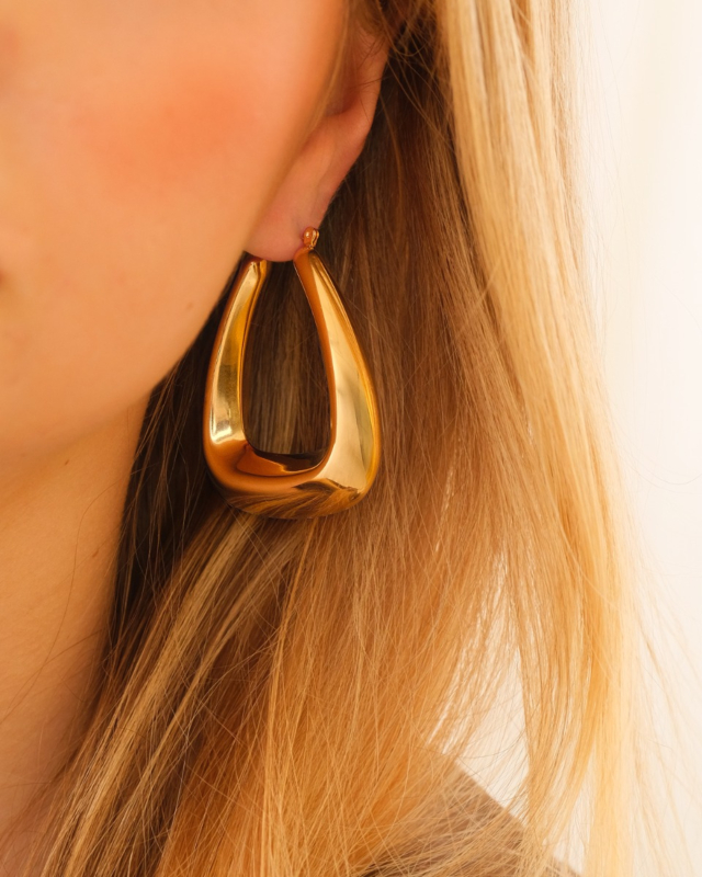 Gouden bold hoops