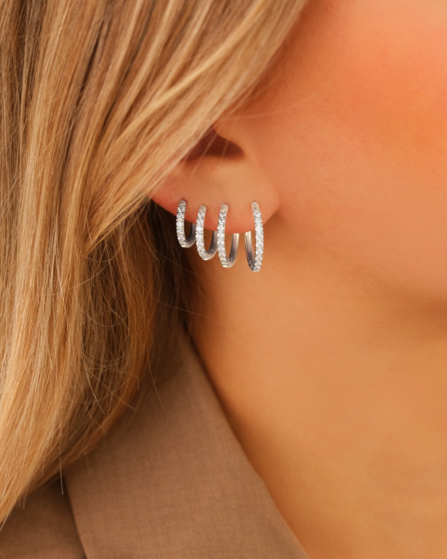 Shiny oorringetjes earparty