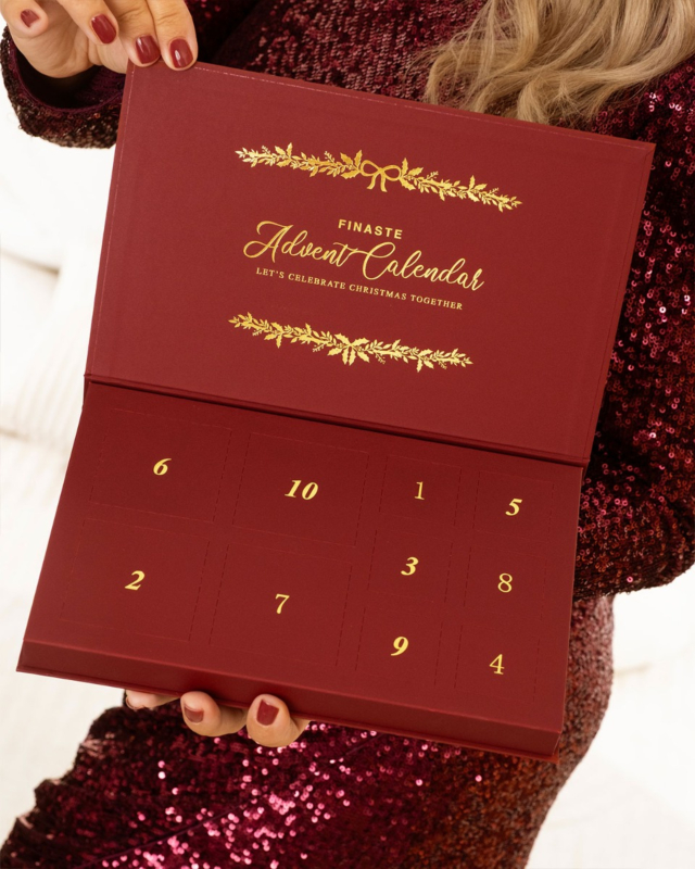 Adventskalender met 10 vakjes