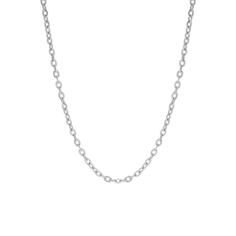Chain ketting fijn zilver