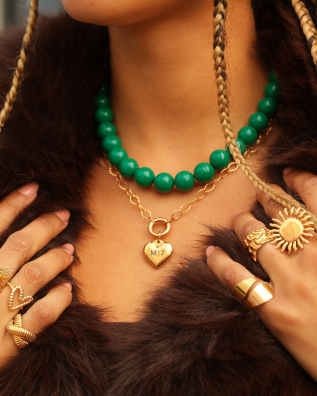 Gouden ketting met gravering