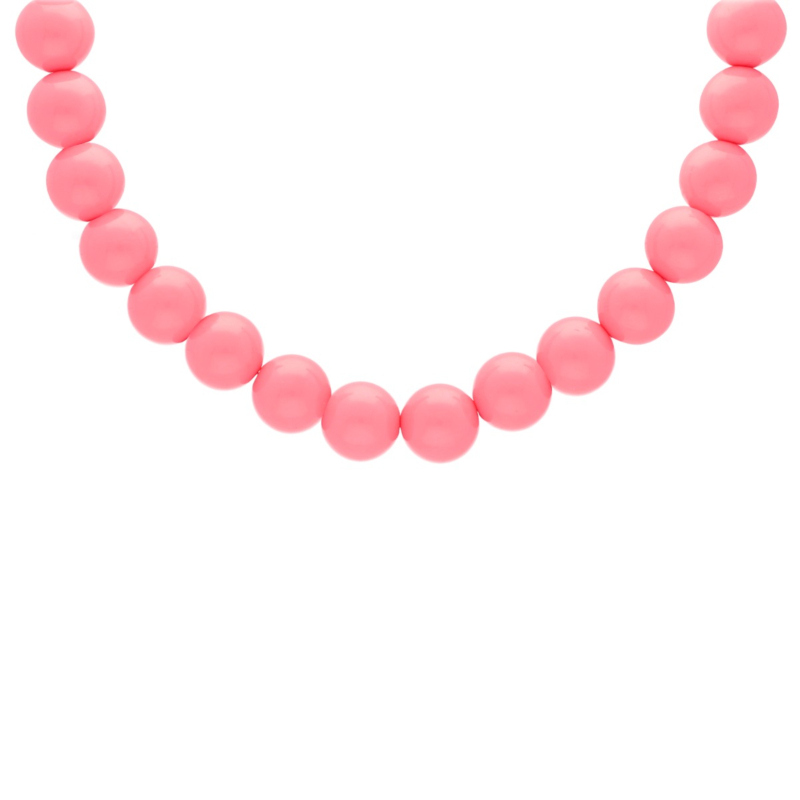 Ketting candy kralen roze goudkleurig