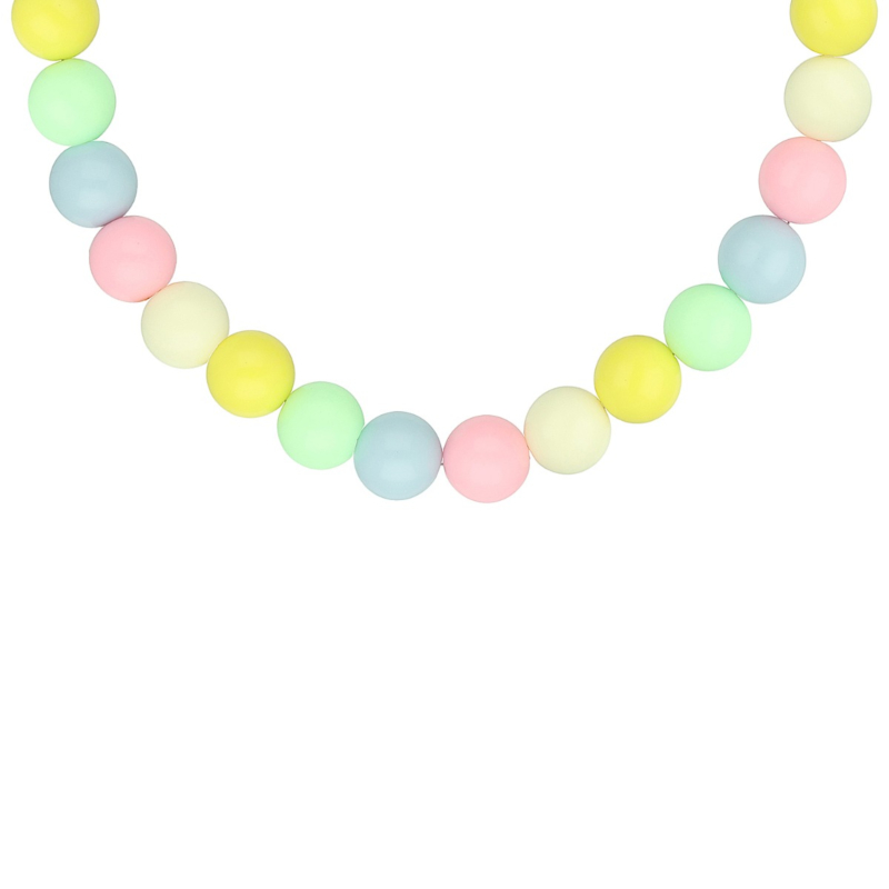 Ketting candy kralen mix goudkleurig