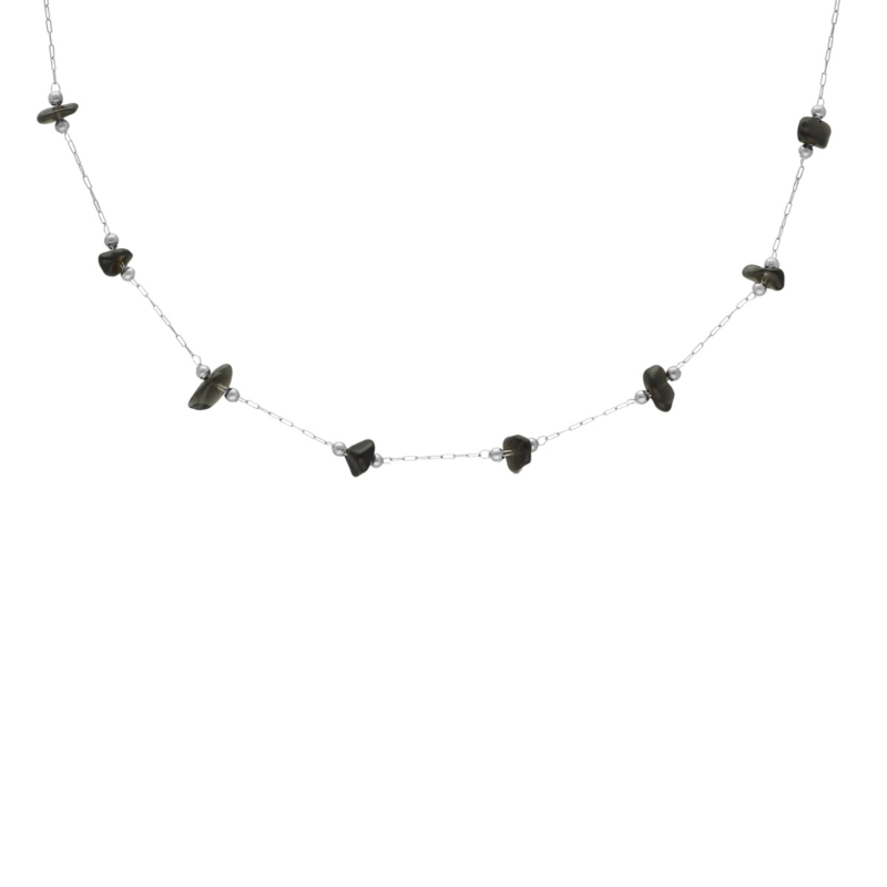 Ketting zwarte steentjes