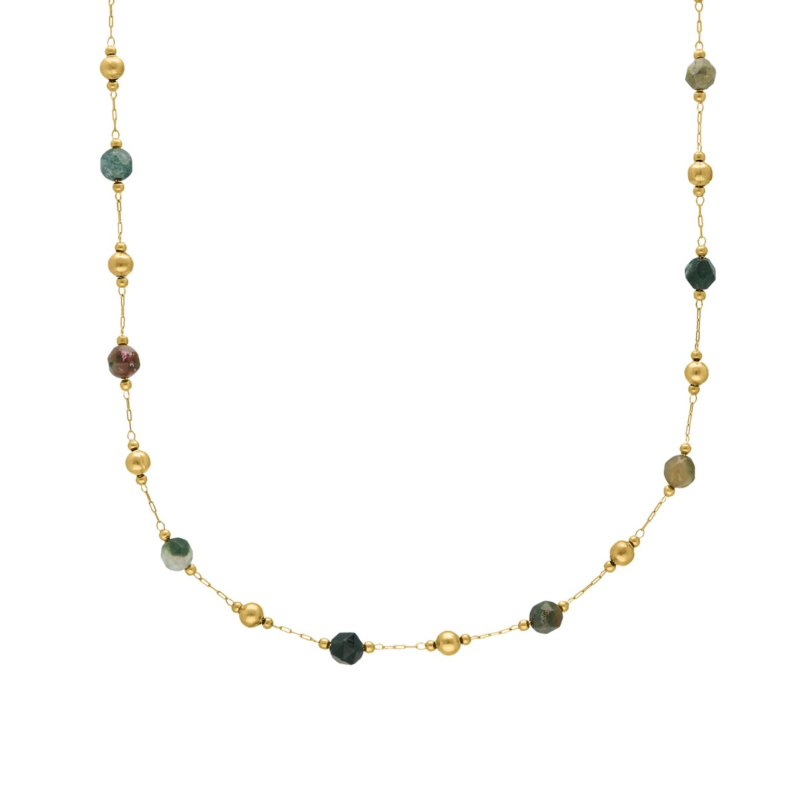 Ketting kralen mix goudkleurig