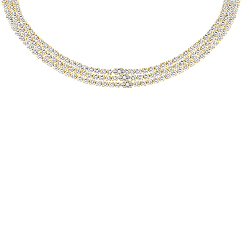 Exclusive party ketting goudkleurig