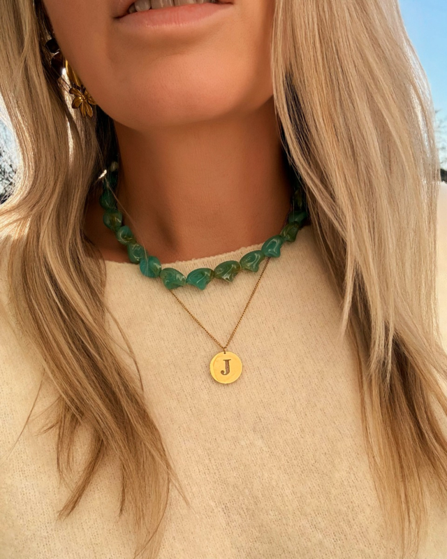 Kralen ketting groen