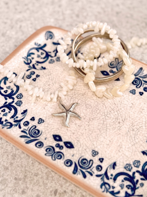 Zilveren sieraden met kralen