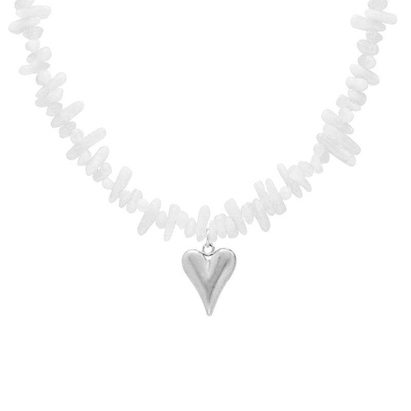 Kralenketting met hartje