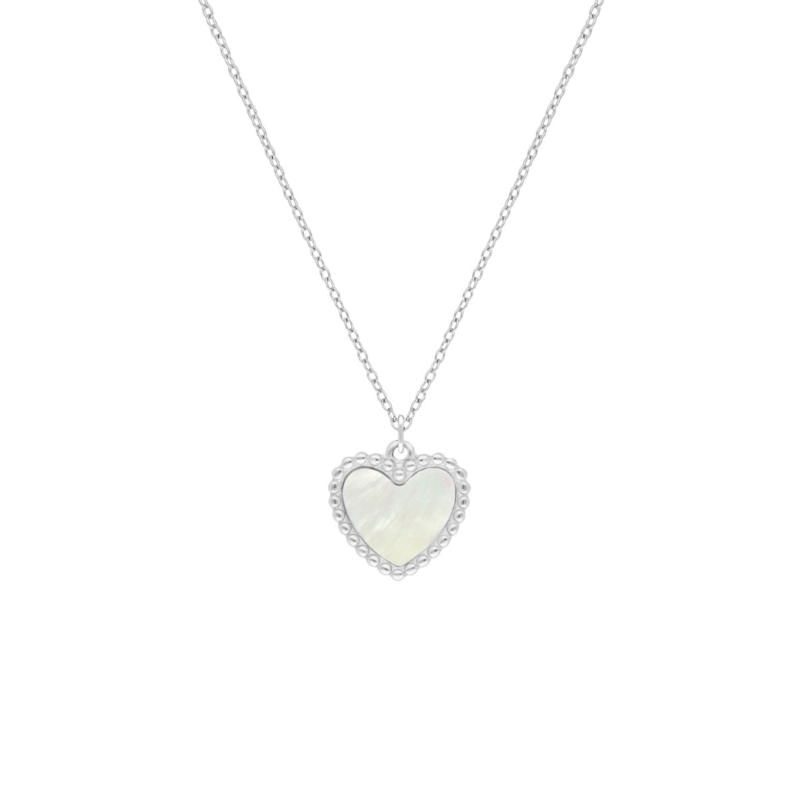 Hartjes ketting parelmoer