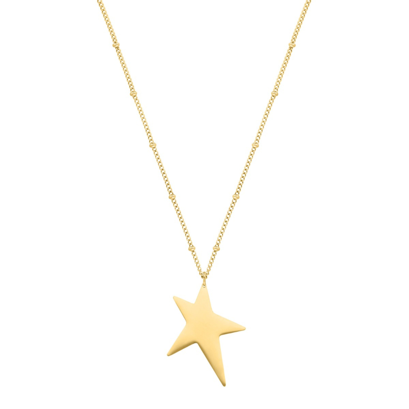 Ster ketting goudkleurig