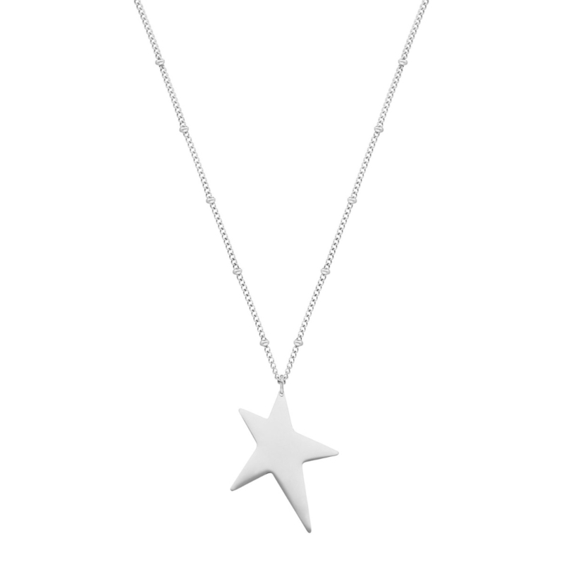 Ster ketting zilver