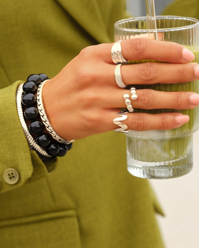 Zilveren ringen mix