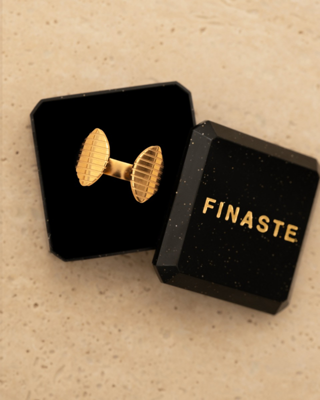 Stiped ring in doosje