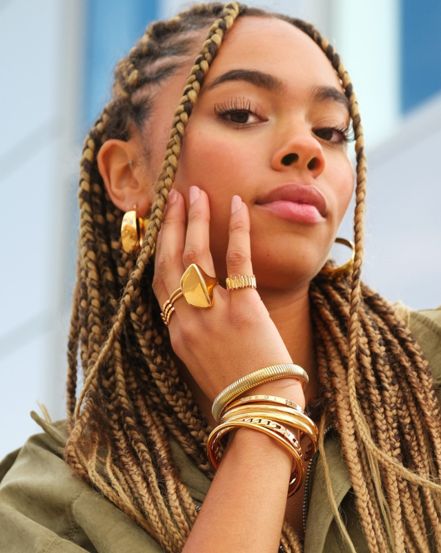 Mix van gouden sieraden