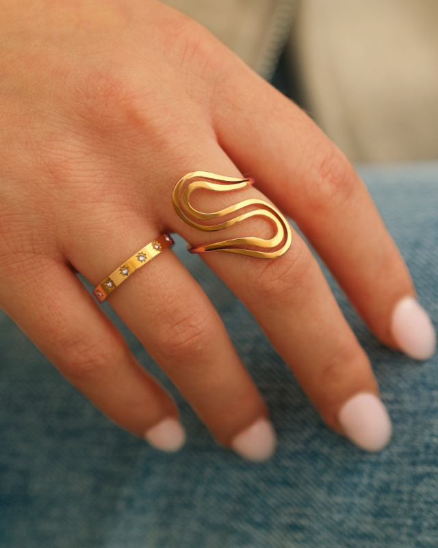 Ringparty met gouden ringen