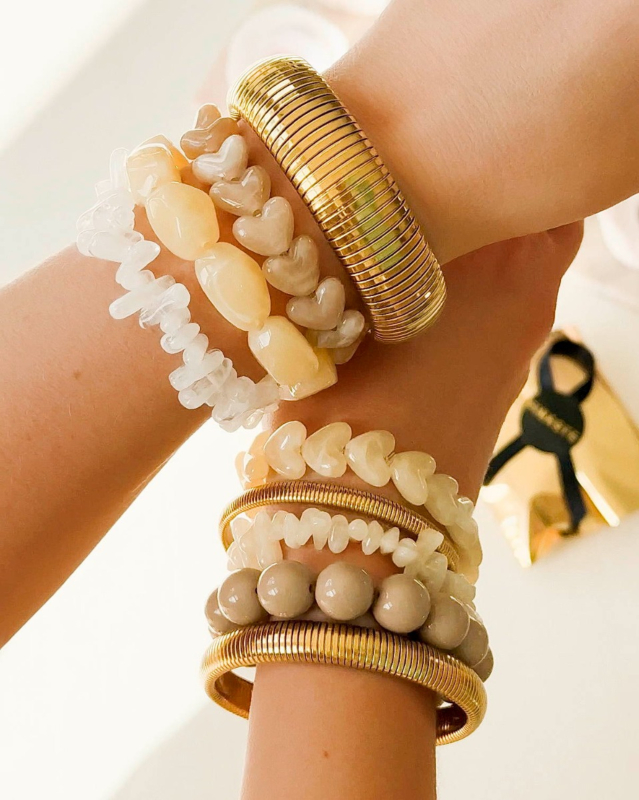 Mix & match armbanden set goudkleurig