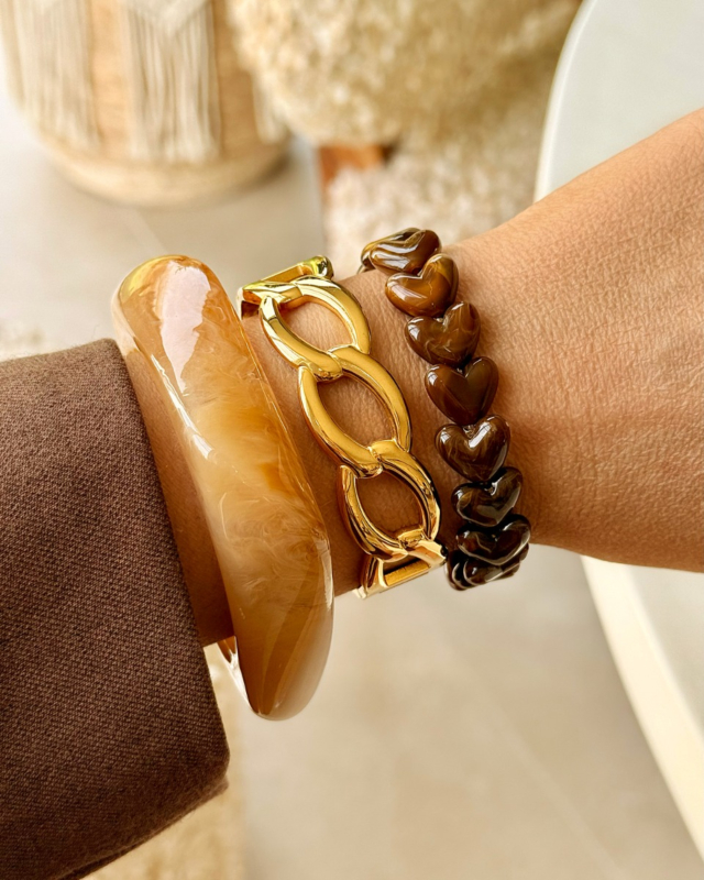 gouden armbanden combinatie