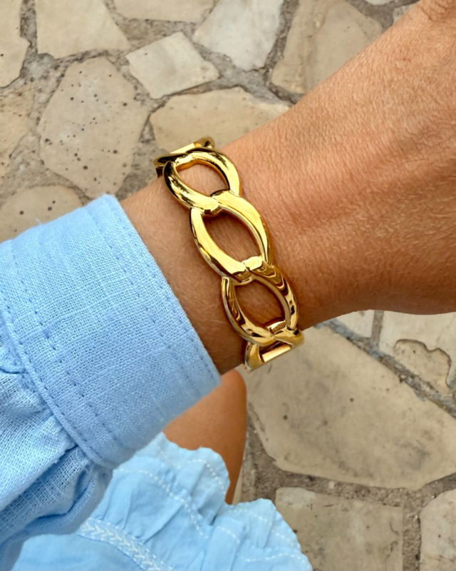 Gouden chunky bangle