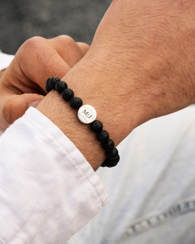 Heren armband graveren