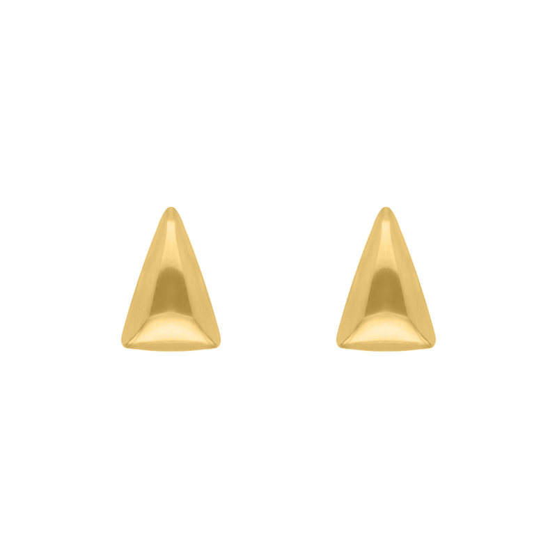 Triangle oorbellen goudkleurig