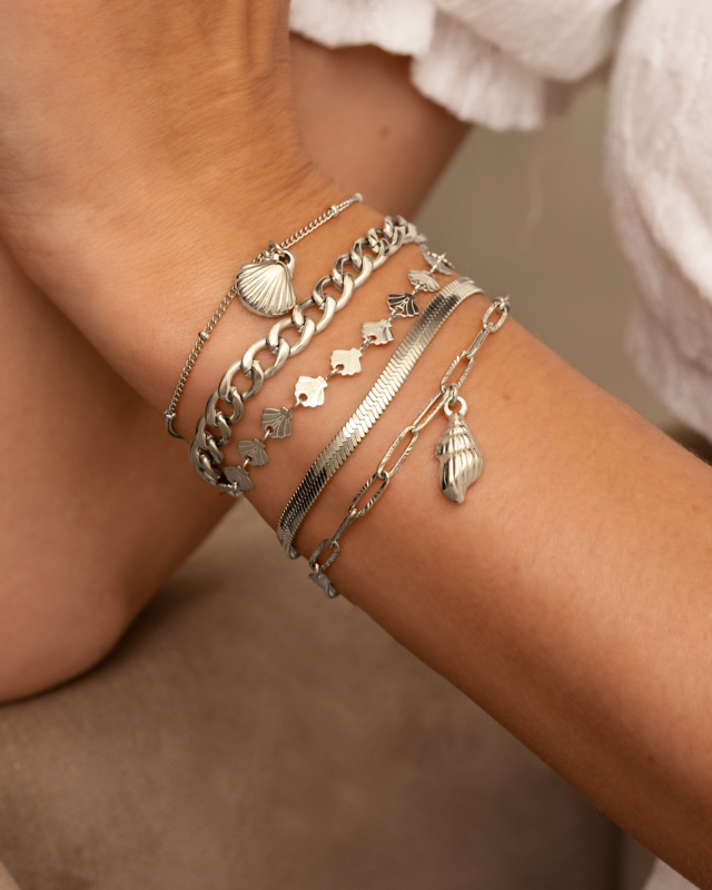Zomerse armparty zilver
