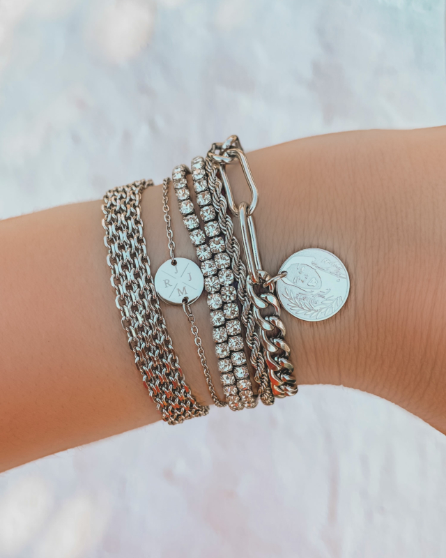 Zilveren armparty