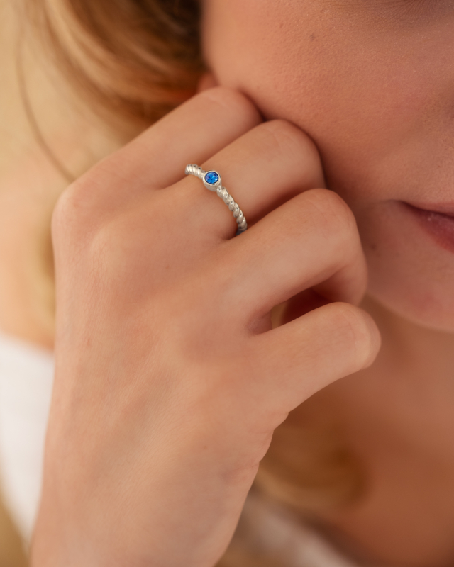 Geboortesteen ring