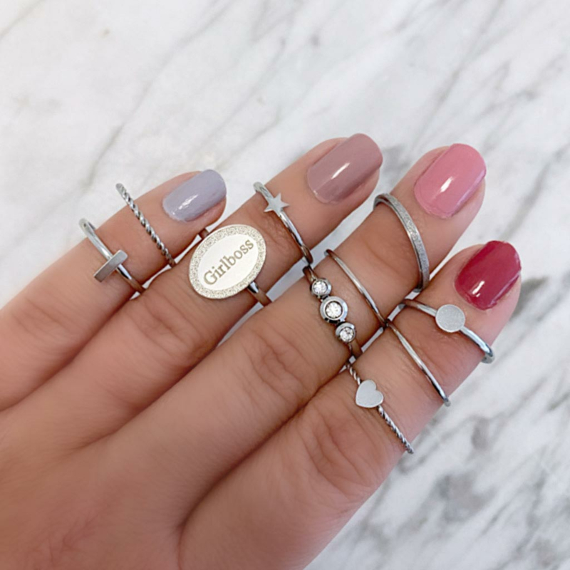Leuke zilveren ringen om de hand