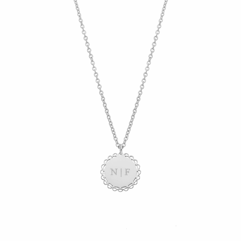 Vintage initial ketting
