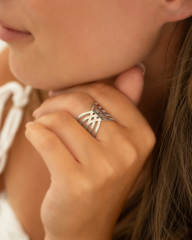 Vintage ring zilver
