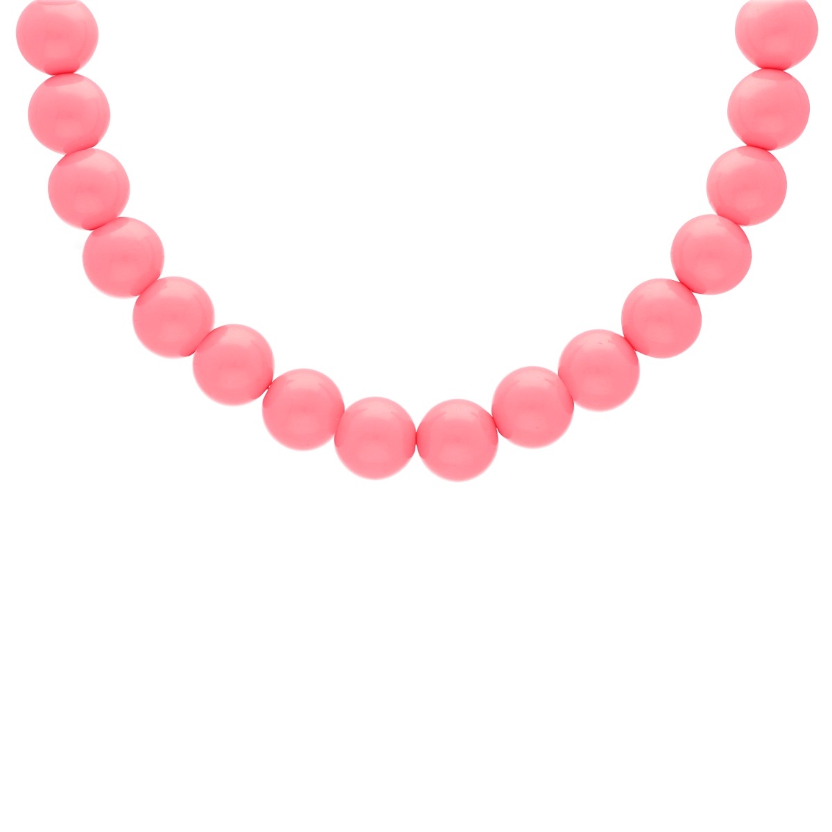 Ketting candy kralen roze goudkleurig