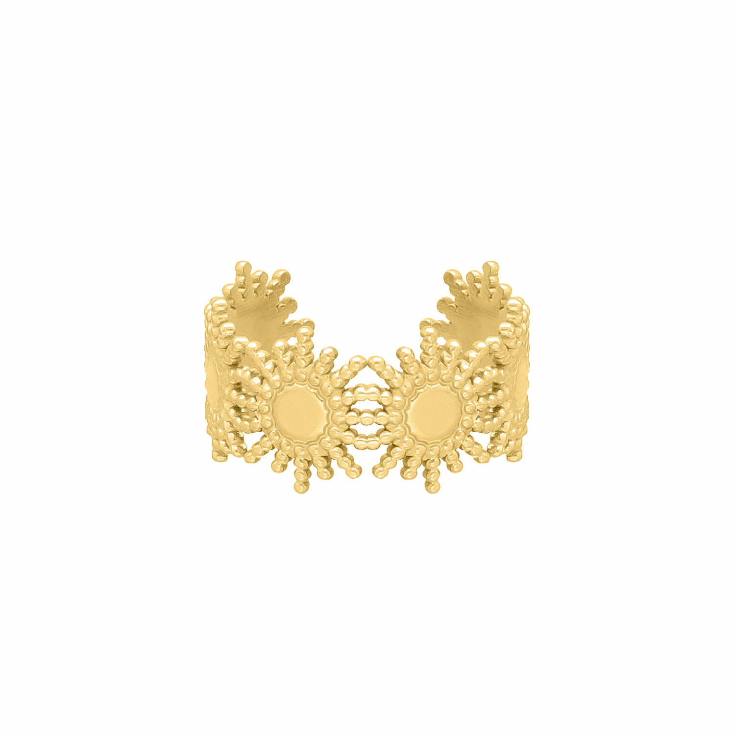 Verstelbare ring boho summer goudkleurig