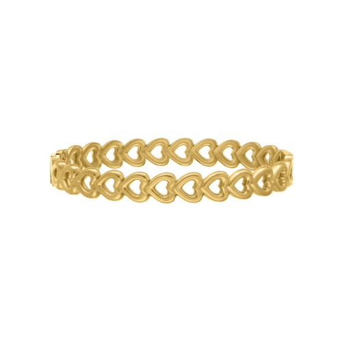 Bangle hartjes goudkleurig