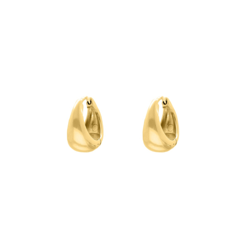 Mini teardrop hoops goudkleurig
