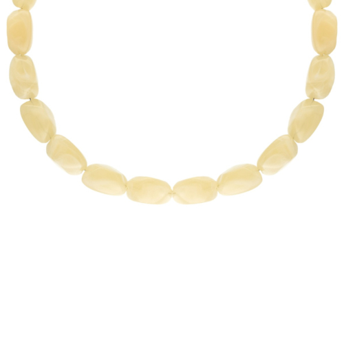 Kralen ketting butter yellow